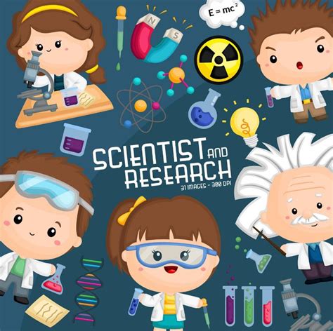 Cute Scientist Clipart - Science and Kids Clip Art - Experiment - Free ...