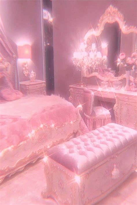 Cute Pink Bedroom Background