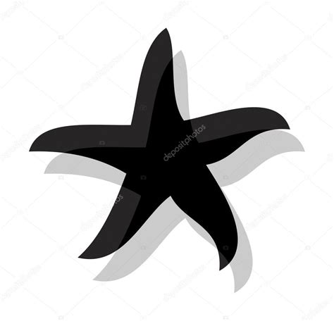 Starfish silhouette vector — Stock Vector © kozzi2 #108865968