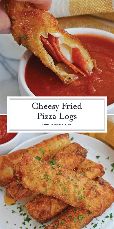 Pizza Logs - Fried GOOEY Mozzarella and Pepperoni