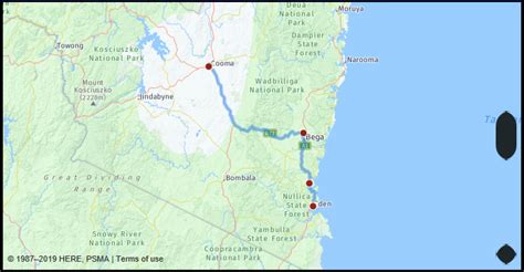 What is the distance from Eden Australia to Cooma Australia? Google ...