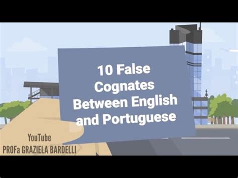 10 false cognates between English and Portuguese - YouTube