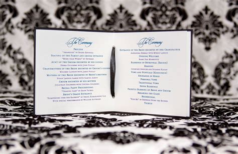 fancy- neat idea though.Elegant Wedding Program Personalized With by fromtheheartinvites, $50.00 ...