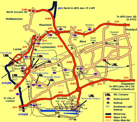 EAST LONDON MAP - TravelsFinders.Com