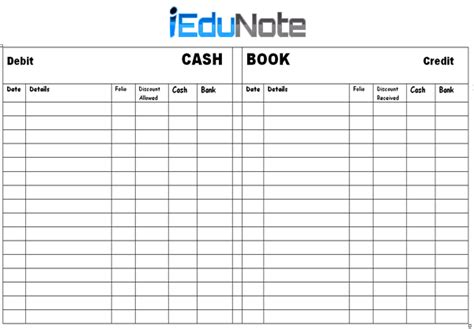 What is Cash Book in Accounting (with Diagram)