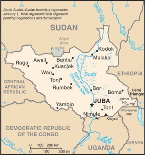 Map Of South Sudan States And Counties - Printable Map