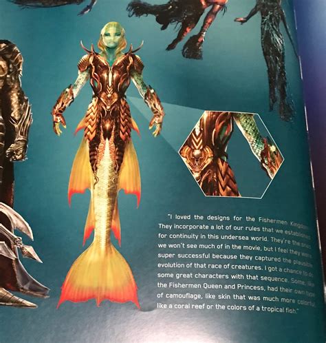 Fishermen kingdom concept art from Aquaman | Mermaid art, Creature art ...