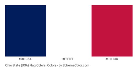 Ohio State (USA) Flag Colors Color Scheme » Blue » SchemeColor.com