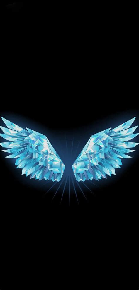 Angel Wings Black Background