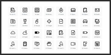 100 Free Minimalistic Line Icons Pack (Ai, SVG, EPS, PNG) | Bypeople