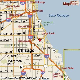 Woodlawn (Chicago nbhd), Illinois Area Map & More