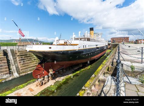 SS Nomadic sits in its final resting place in Belfast's Titanic Quarter ...