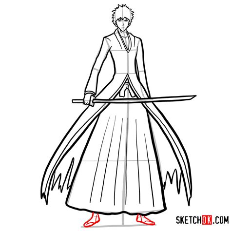 How to Draw Ichigo Kurosaki Full Body: A Bleach Tutorial