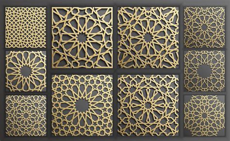 Islamic Scrollwork Pattern DXF File Free Download - 3axis.co