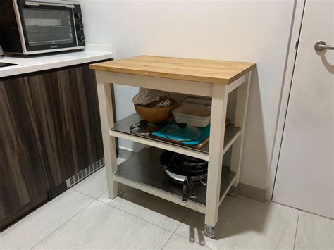 IKEA Kitchen Island STENSTORP, Furniture & Home Living, Bathroom & Kitchen Fixtures on Carousell