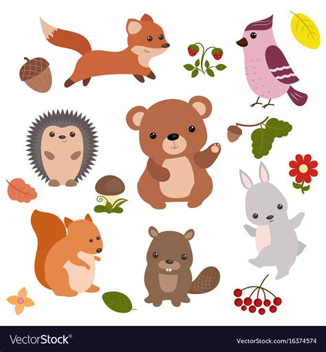 Forest animals forest animals Royalty Free Vector Image