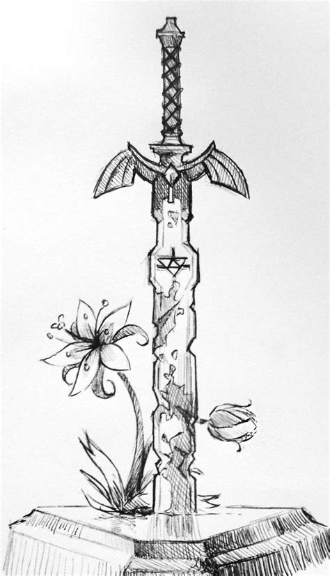 (Inktober 2018 Day 6) arianwen44: Day 6: SwordMy favourite sword for this Ink Bleistift | Zelda ...