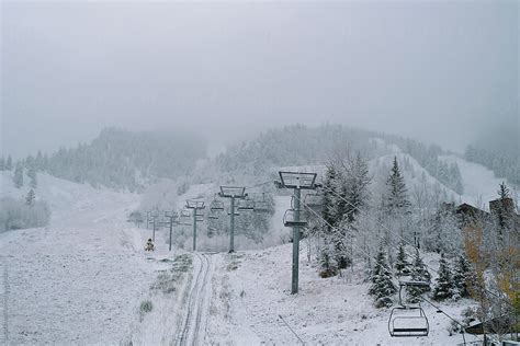 "Ski Lift To The Top Of Aspen Mountain In Aspen, Colorado." by Stocksy Contributor "Lucas Saugen ...