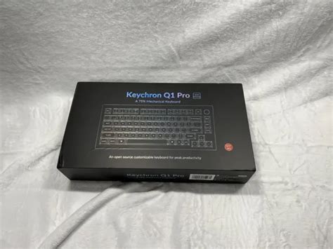 KEYCHRON Q1 PRO QMK/VIA Wireless Mechanical Keyboard(Black with Brown ...