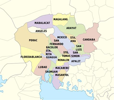 Map of Pampanga, Philippines | Philippines travel, Pampanga, Philippine map