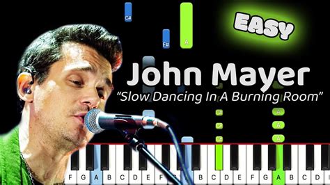 Slow Dancing In A Burning Room Piano - How to Play John Mayer Slow ...