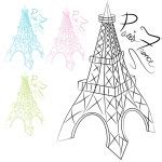 Abstract Eiffel Tower — Stock Vector © cteconsulting #18856835