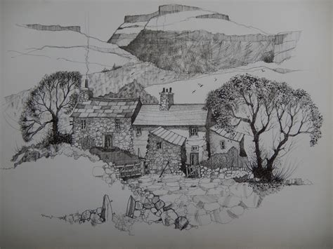 Higham Hall | art pen ink landscapes with patrick oatesDSCN0060