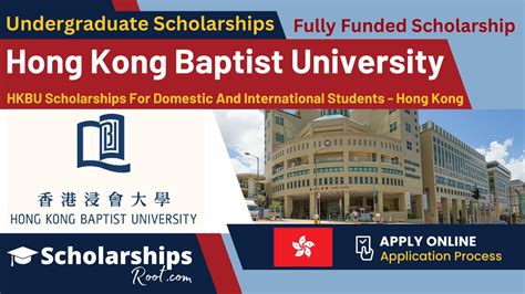 HKBU Scholarships 2023 Hong Kong | Fully Funded Scholarships For Domestic And International ...