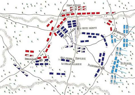 Waterloo battle map | Napoleon, Military history, Map