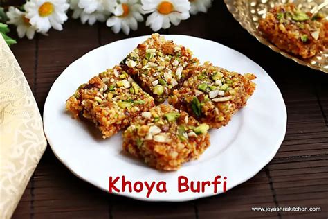 khoya-burfi - Jeyashri's Kitchen