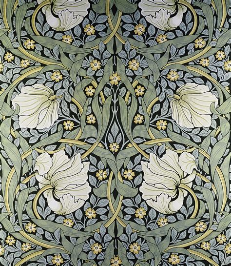 Pimpernel' wallpaper design by William Morris from Private Collection | William morris wallpaper ...