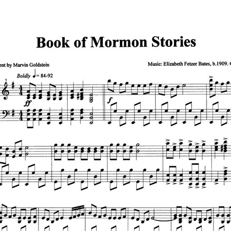 Book of Mormon Stories from Favorites from the Children’s Songbook (Digital Copy) – Marvin Goldstein