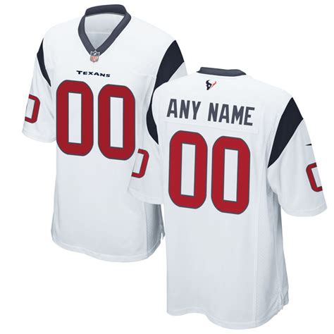 Houston Texans White Custom Game Jersey - jerseys2021