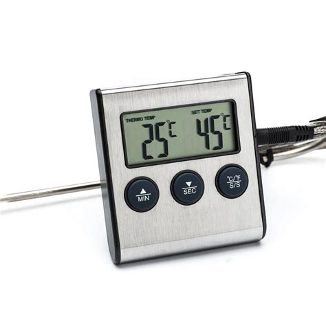 Kitchen Digital Oven Thermometer BBQ Meat Grilling Food Cooking ...