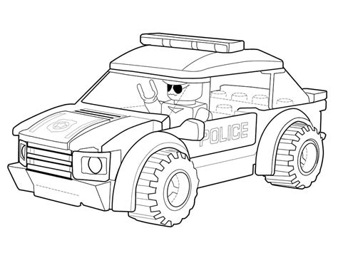 Free Printable Police Car Coloring Page - Free Printable Coloring Pages for Kids