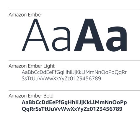 Amazon fonts