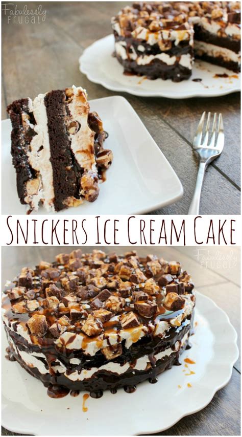 Snickers Ice Cream Cake Recipe