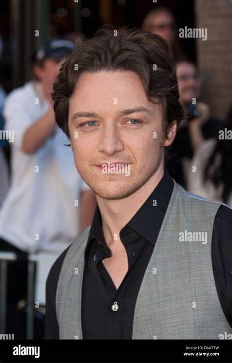 British actor James McAvoy arrives for the world premiere of the film 'Gnomeo And Juliet' in Los ...