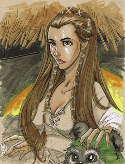 Princess Leia: Ewok Village by Hodges-Art on DeviantArt