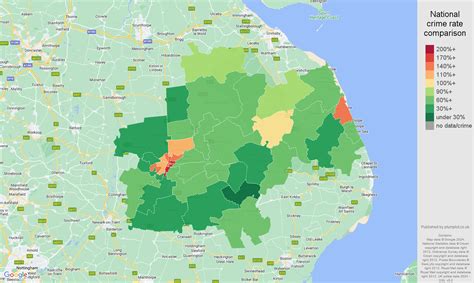 Lincoln violent crime statistics in maps and graphs.