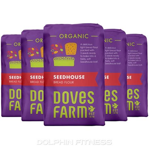 Doves Farm Organic Seedhouse Bread Flour 5 x 1 kg