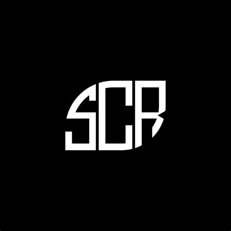 SCR letter logo design on black background. SCR creative initials ...