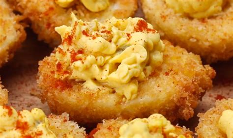 How to Make Deep Fried Deviled Eggs | Fried deviled eggs, Deep fried deviled eggs, Appetizer recipes