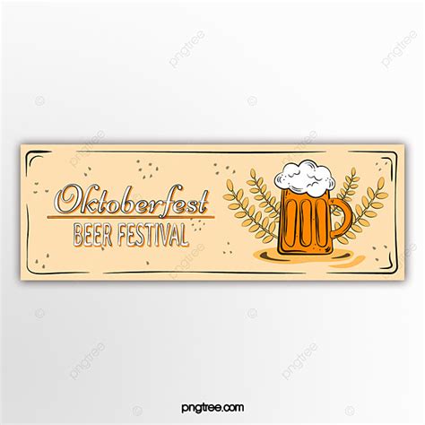 Oktoberfest Hand Drawn Banner Template Download on Pngtree