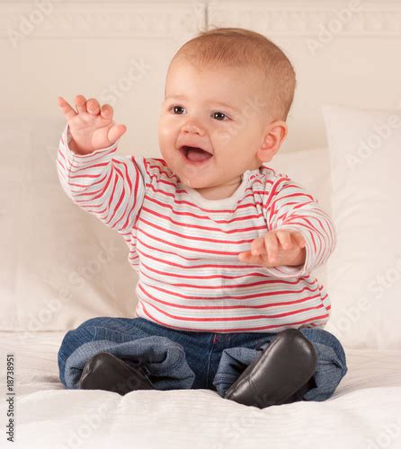 Babbling baby Stock Photo | Adobe Stock