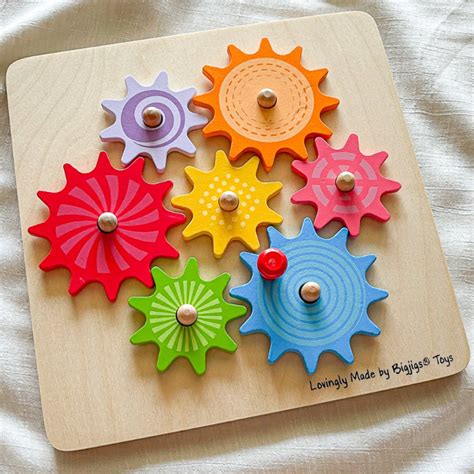 Bigjigs - Cog Puzzle - Toy Dubai (Toys MENA LLC)