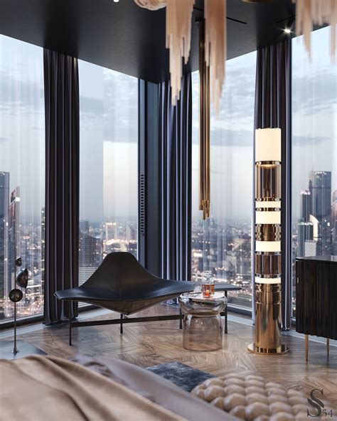 Luxury city view apartment on Behance