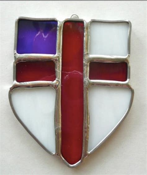 Episcopal Church stained glass shield The Lemon Fair