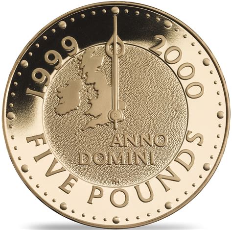 Five Pounds 1999 Millennium, Coin from United Kingdom - Online Coin Club