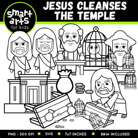 Jesus Cleanses the Temple Clip Art - Educational Clip Arts and Bible Stories